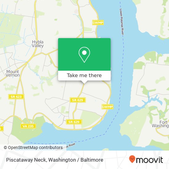 Piscataway Neck map