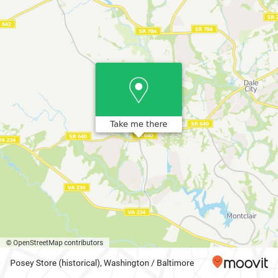 Posey Store (historical) map