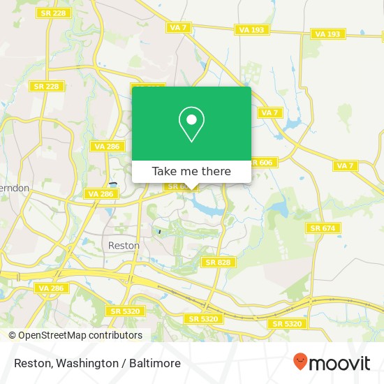 Mapa de Reston