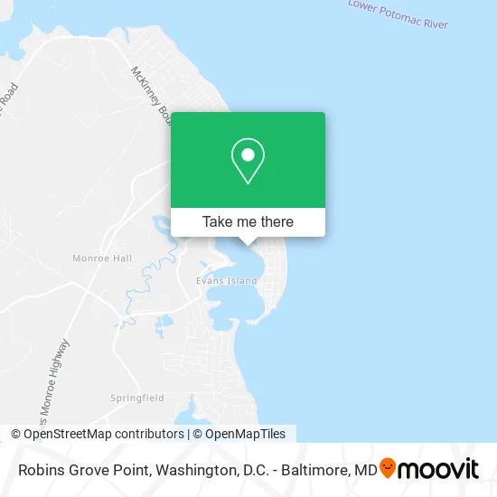 Robins Grove Point map