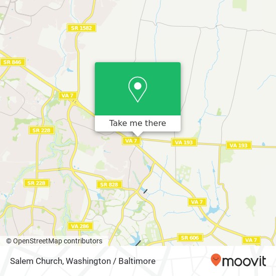 Salem Church map