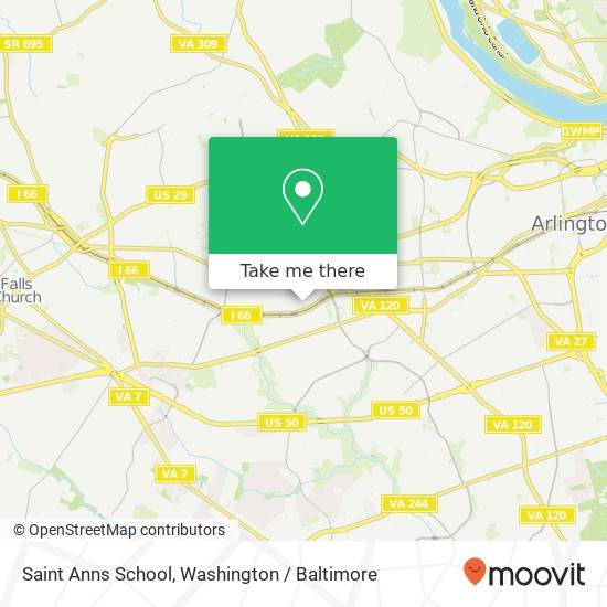 Mapa de Saint Anns School
