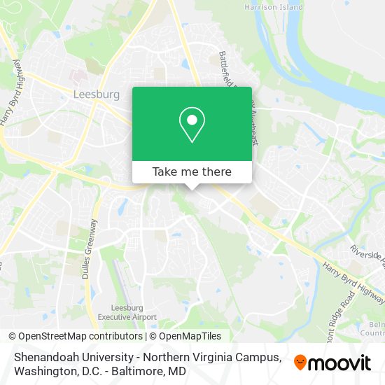 Shenandoah University - Northern Virginia Campus map