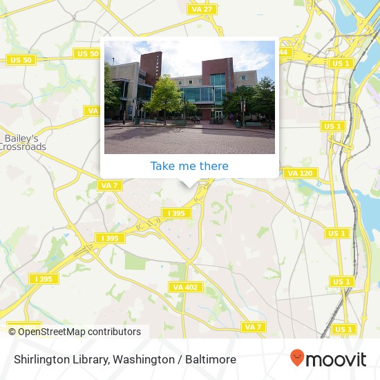 Shirlington Library map