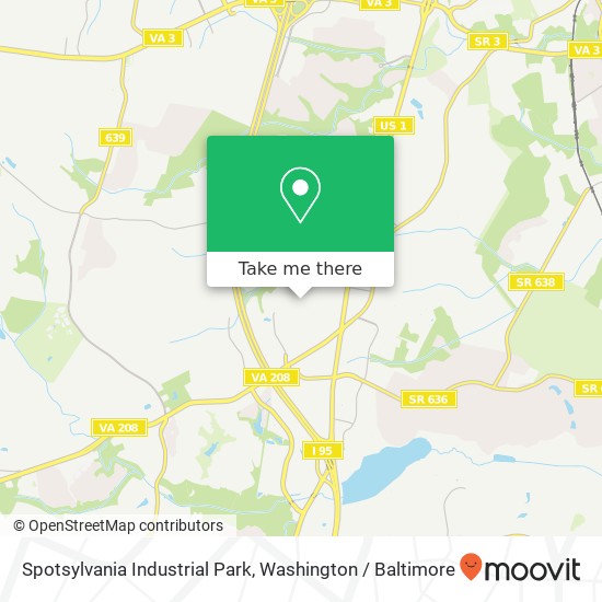 Spotsylvania Industrial Park map