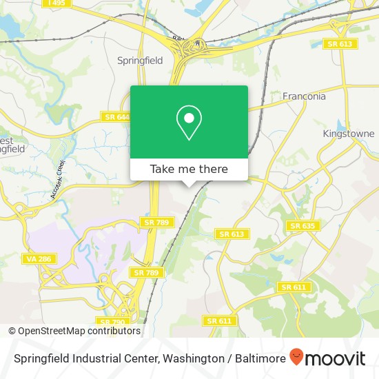 Mapa de Springfield Industrial Center