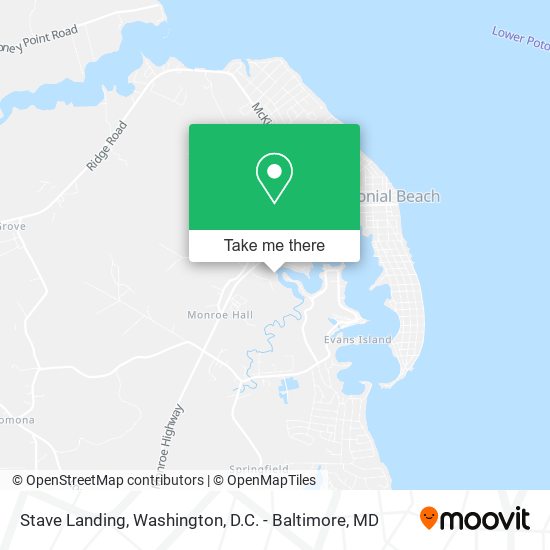 Stave Landing map