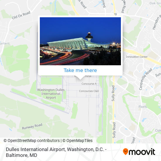 Mapa de Dulles International Airport