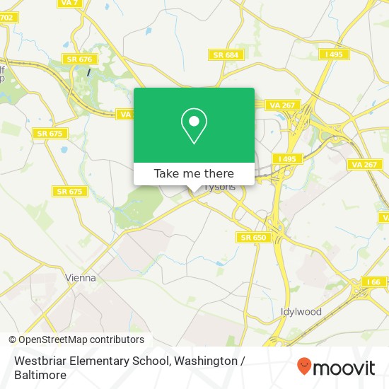 Westbriar Elementary School map