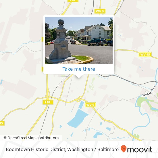 Mapa de Boomtown Historic District