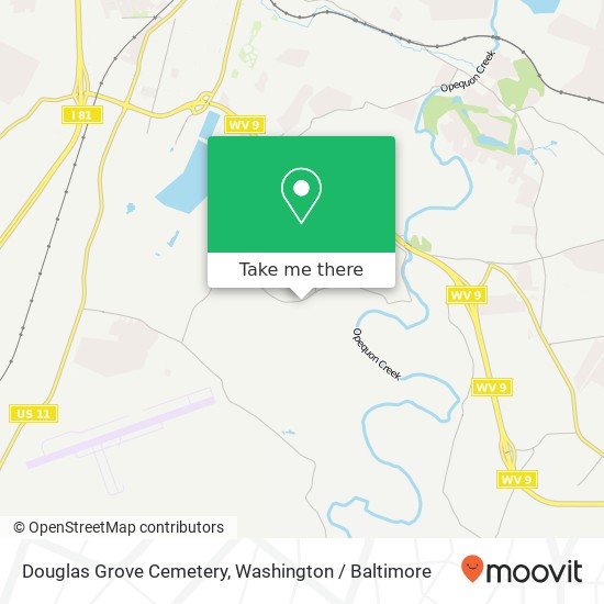 Douglas Grove Cemetery map