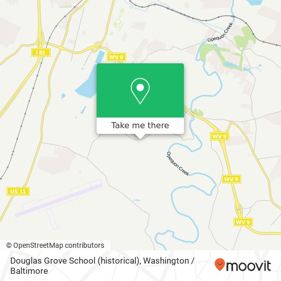 Douglas Grove School (historical) map