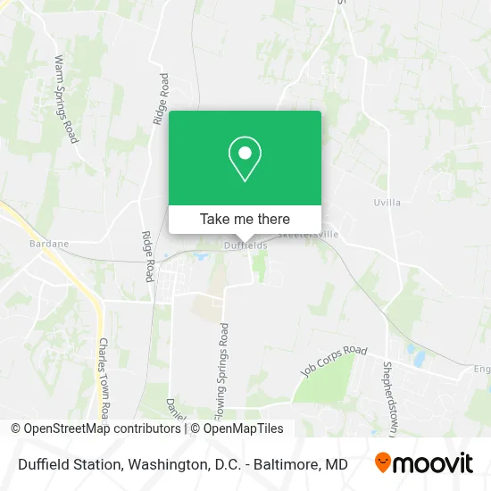 Duffield Station map