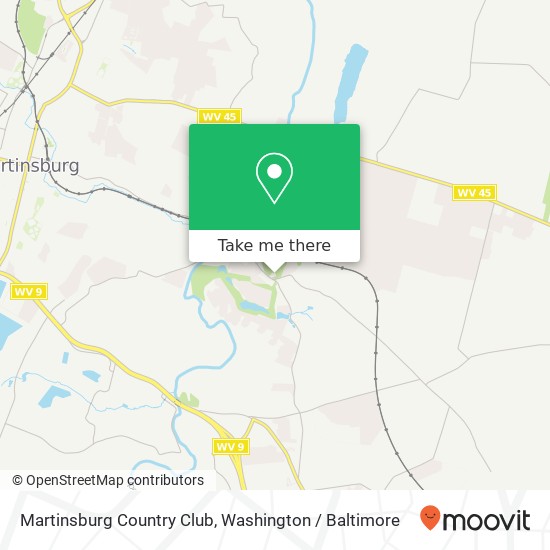 Mapa de Martinsburg Country Club