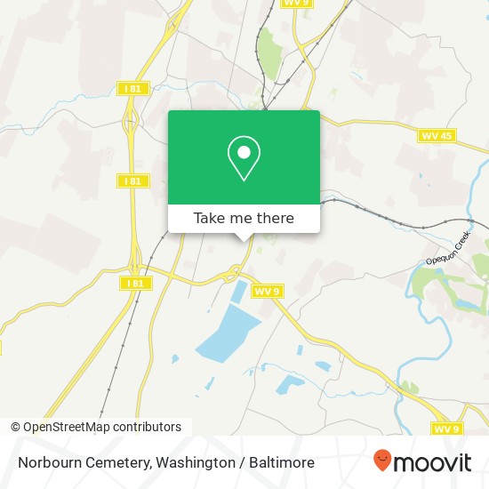 Norbourn Cemetery map
