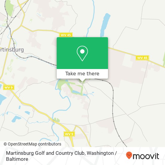 Martinsburg Golf and Country Club map