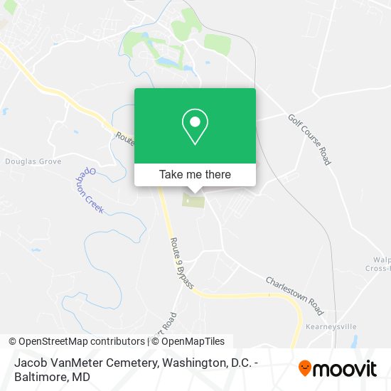 Jacob VanMeter Cemetery map
