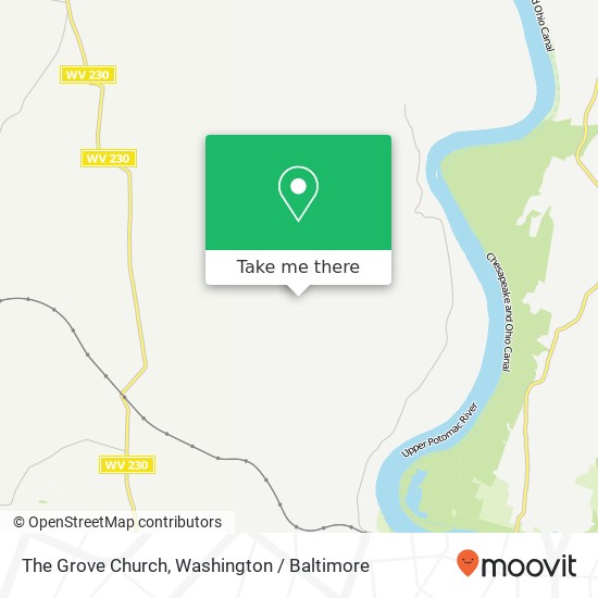 The Grove Church map