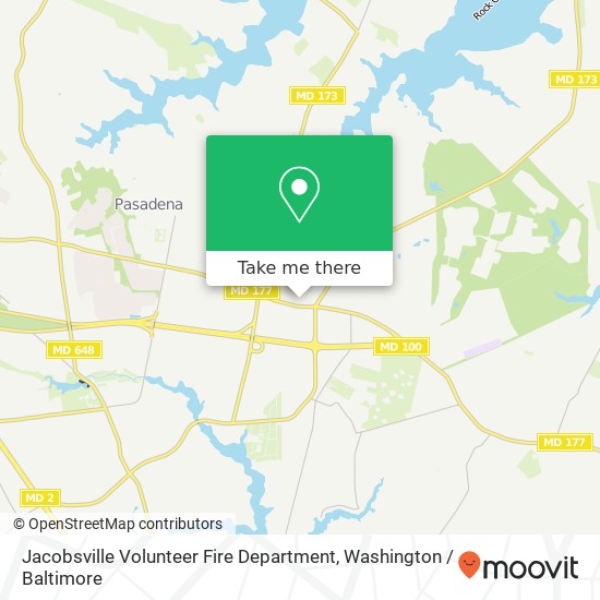 Mapa de Jacobsville Volunteer Fire Department