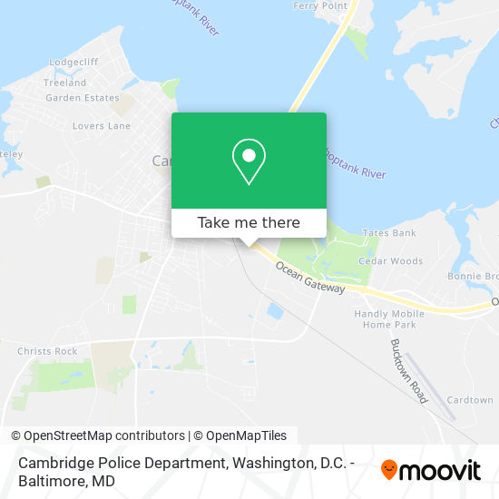 Cambridge Police Department map