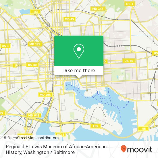 Mapa de Reginald F Lewis Museum of African-American History