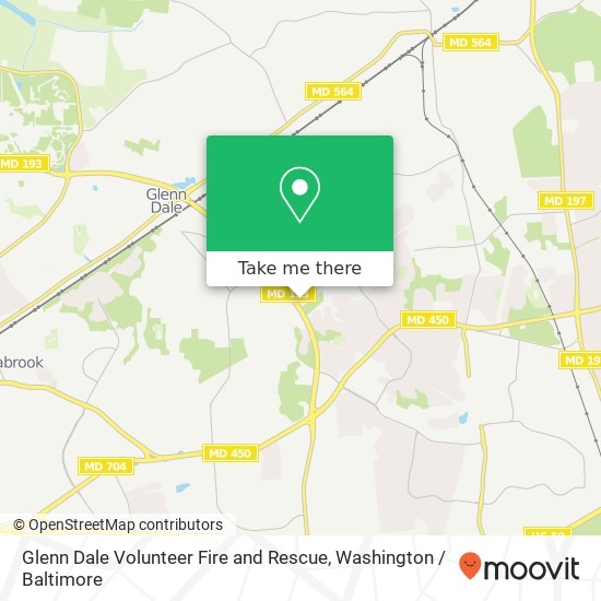 Mapa de Glenn Dale Volunteer Fire and Rescue