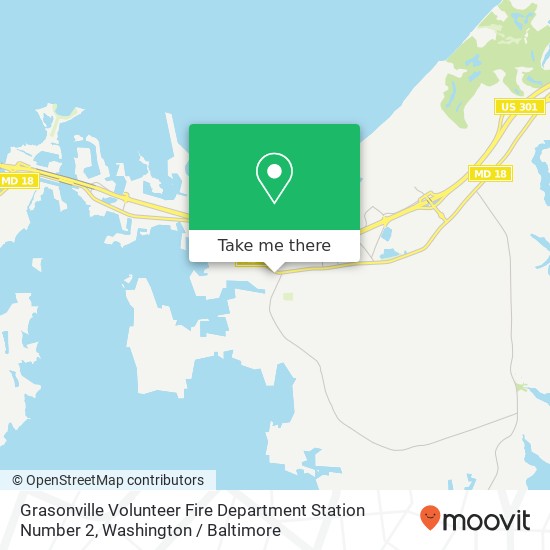 Mapa de Grasonville Volunteer Fire Department Station Number 2