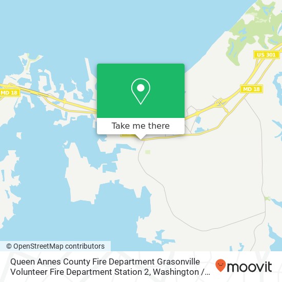 Mapa de Queen Annes County Fire Department Grasonville Volunteer Fire Department Station 2