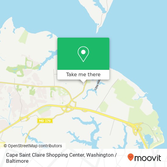 Mapa de Cape Saint Claire Shopping Center