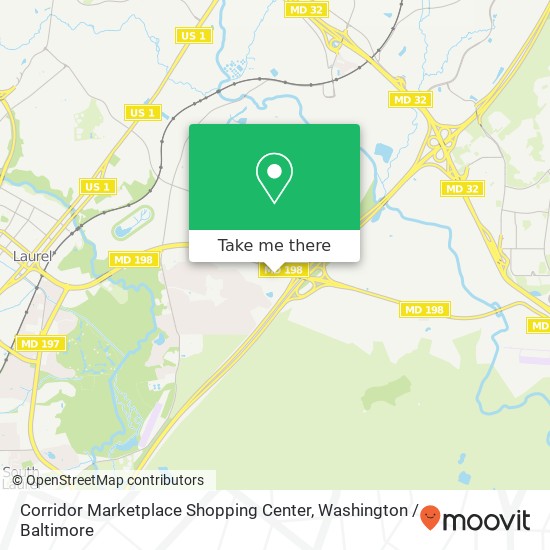 Corridor Marketplace Shopping Center map