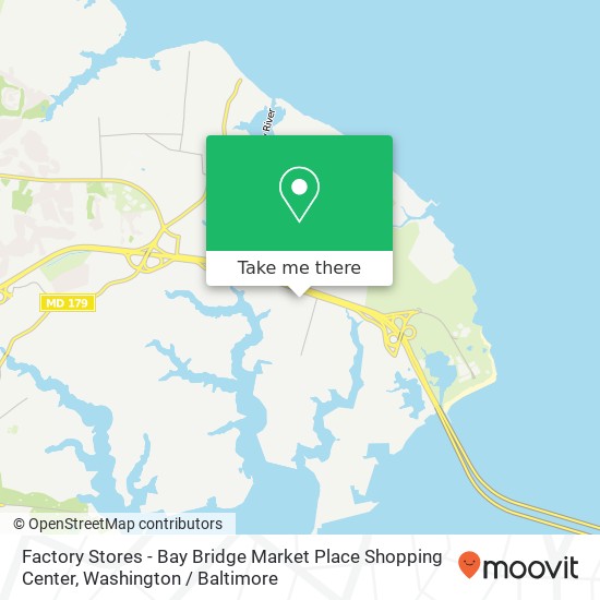 Factory Stores - Bay Bridge Market Place Shopping Center map