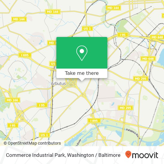 Mapa de Commerce Industrial Park