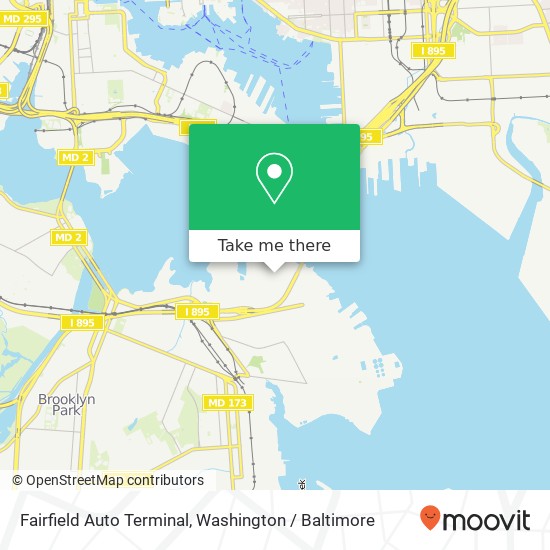 Fairfield Auto Terminal map