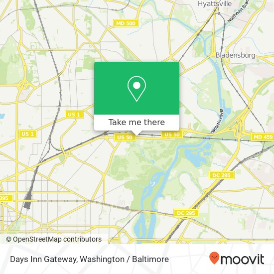 Days Inn Gateway map