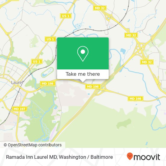 Mapa de Ramada Inn Laurel MD