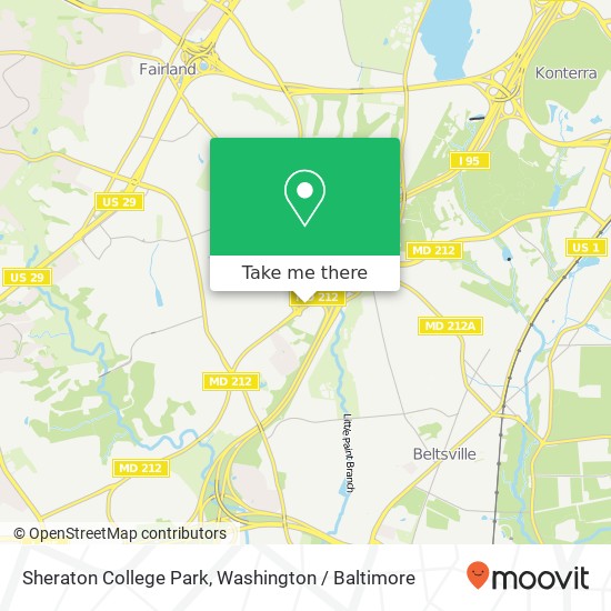 Sheraton College Park map