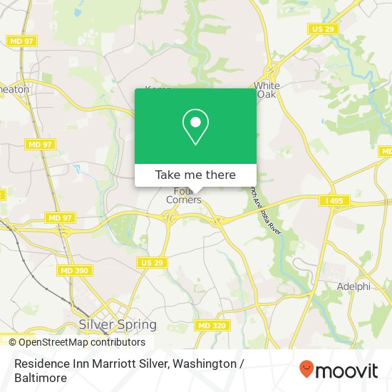 Residence Inn Marriott Silver map