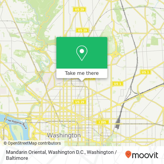 Mapa de Mandarin Oriental, Washington D.C.