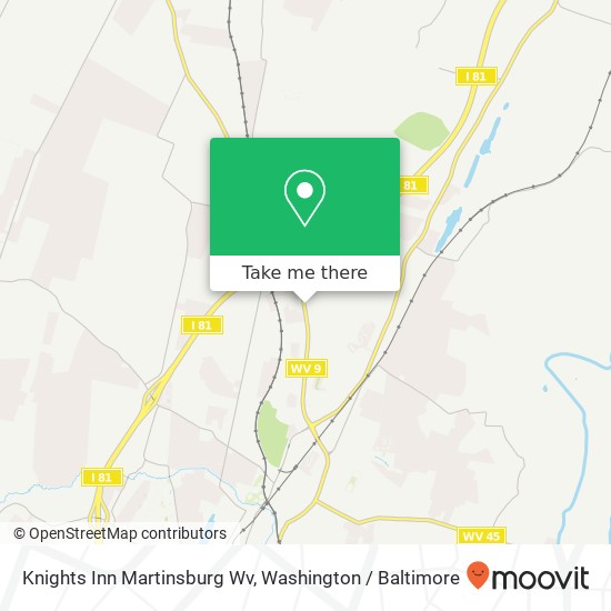 Knights Inn Martinsburg Wv map