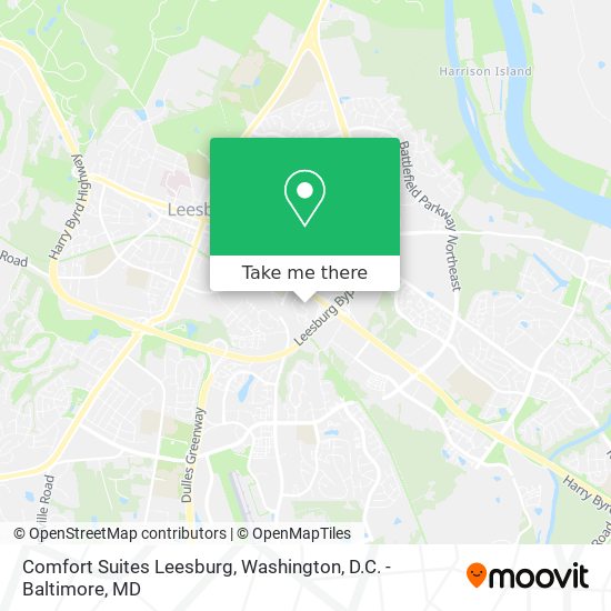 Comfort Suites Leesburg map
