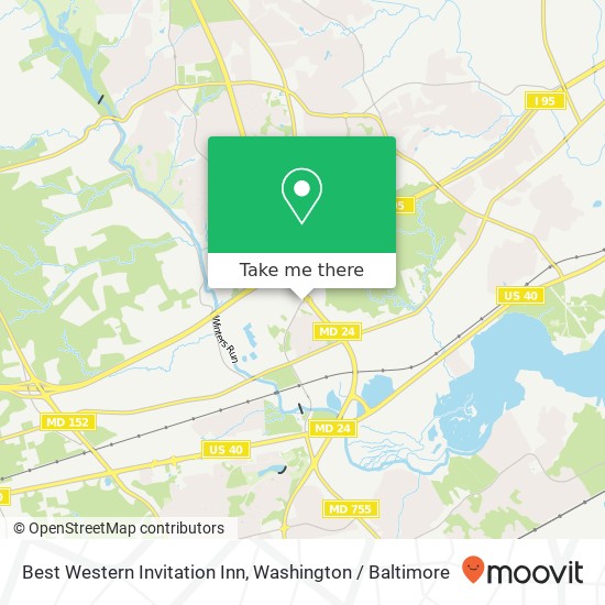 Best Western Invitation Inn map