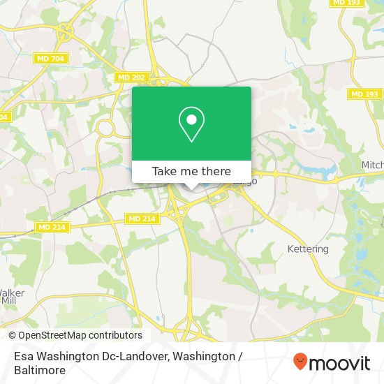 Esa Washington Dc-Landover map