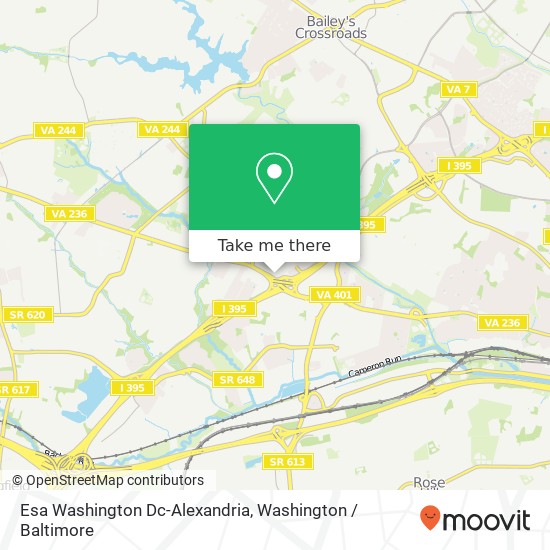 Esa Washington Dc-Alexandria map
