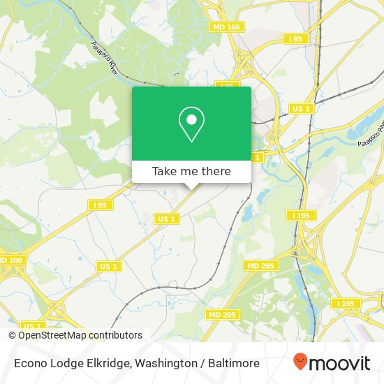 Econo Lodge Elkridge map