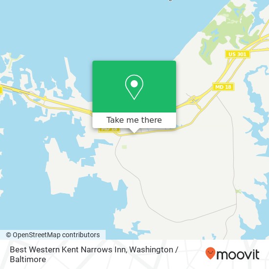 Best Western Kent Narrows Inn map