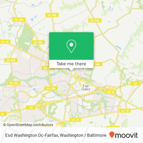 Esd Washington Dc-Fairfax map