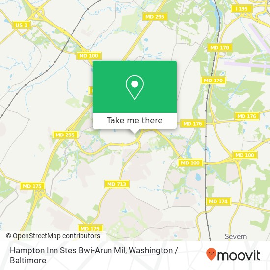 Mapa de Hampton Inn Stes Bwi-Arun Mil