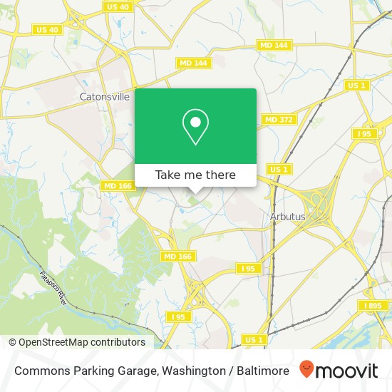 Mapa de Commons Parking Garage