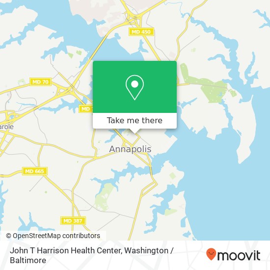 Mapa de John T Harrison Health Center
