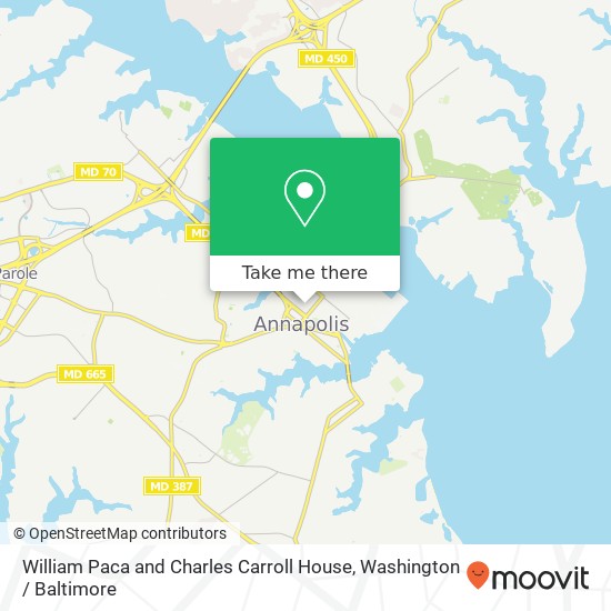 Mapa de William Paca and Charles Carroll House